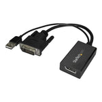 Adaptador dvi a displayport - USB 2.0 startech macho - hembra · negro
