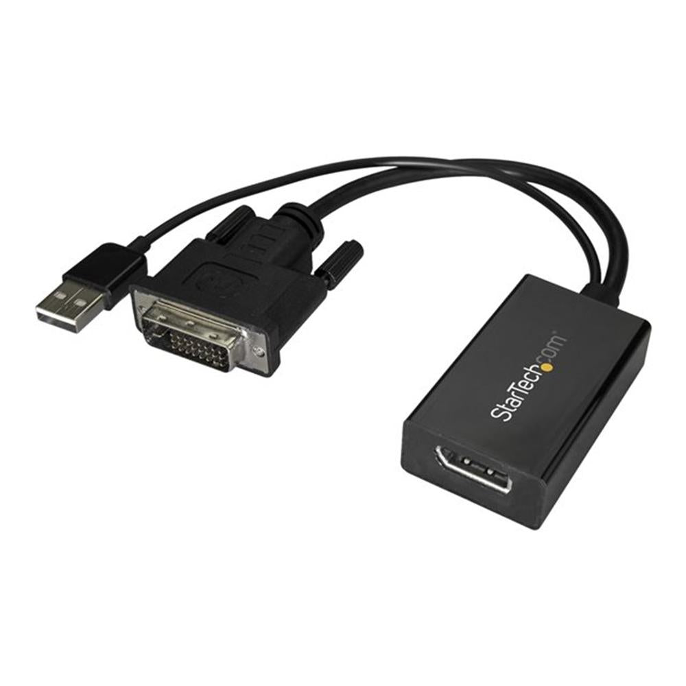 Adaptador dvi a displayport - USB 2.0 startech macho - hembra · negro
