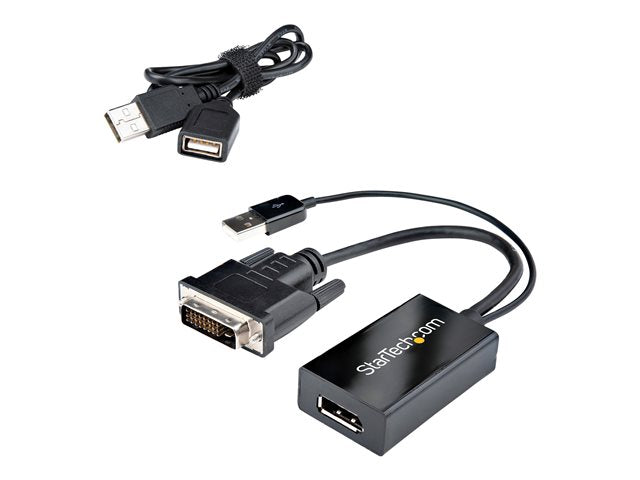 Adaptador dvi a displayport - USB 2.0 startech macho - hembra · negro