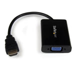 Adaptador HDMI a vga · jack 3.5mm · micro USB tipo b startech 25cm · macho - hembra · negro