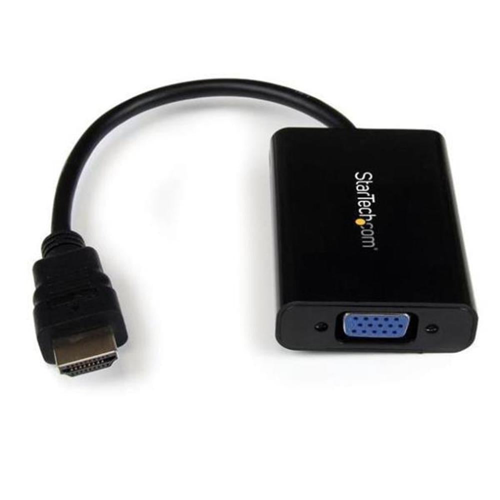 Adaptador HDMI a vga · jack 3.5mm · micro USB tipo b startech 25cm · macho - hembra · negro
