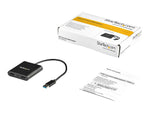 Adaptador USB 3.0 a 2x HDMI staretch 25cm · macho - hembra · negro