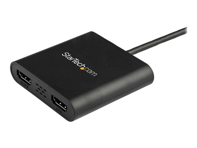 Adaptador USB 3.0 a 2x HDMI staretch 25cm · macho - hembra · negro