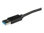 Adaptador USB 3.0 a 2x HDMI staretch 25cm · macho - hembra · negro