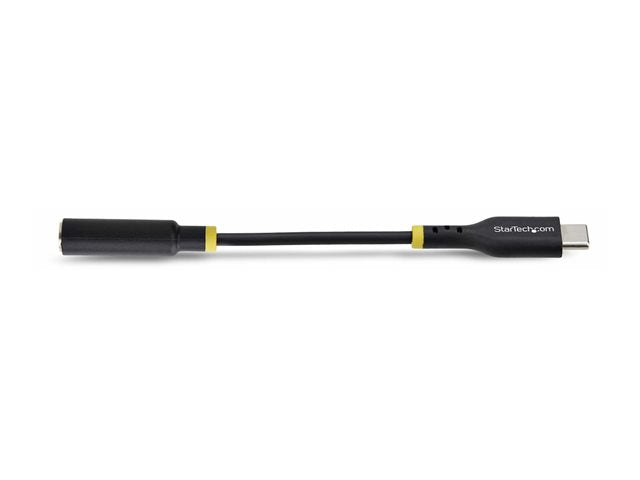 Adaptador USB tipo c a mini jack 3.5mm startech 12.7cm · macho - hembra · negro