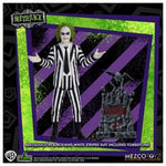 Figura mezco toyz beetlejuice 5 points beetlejuice striped suite 9.5cm