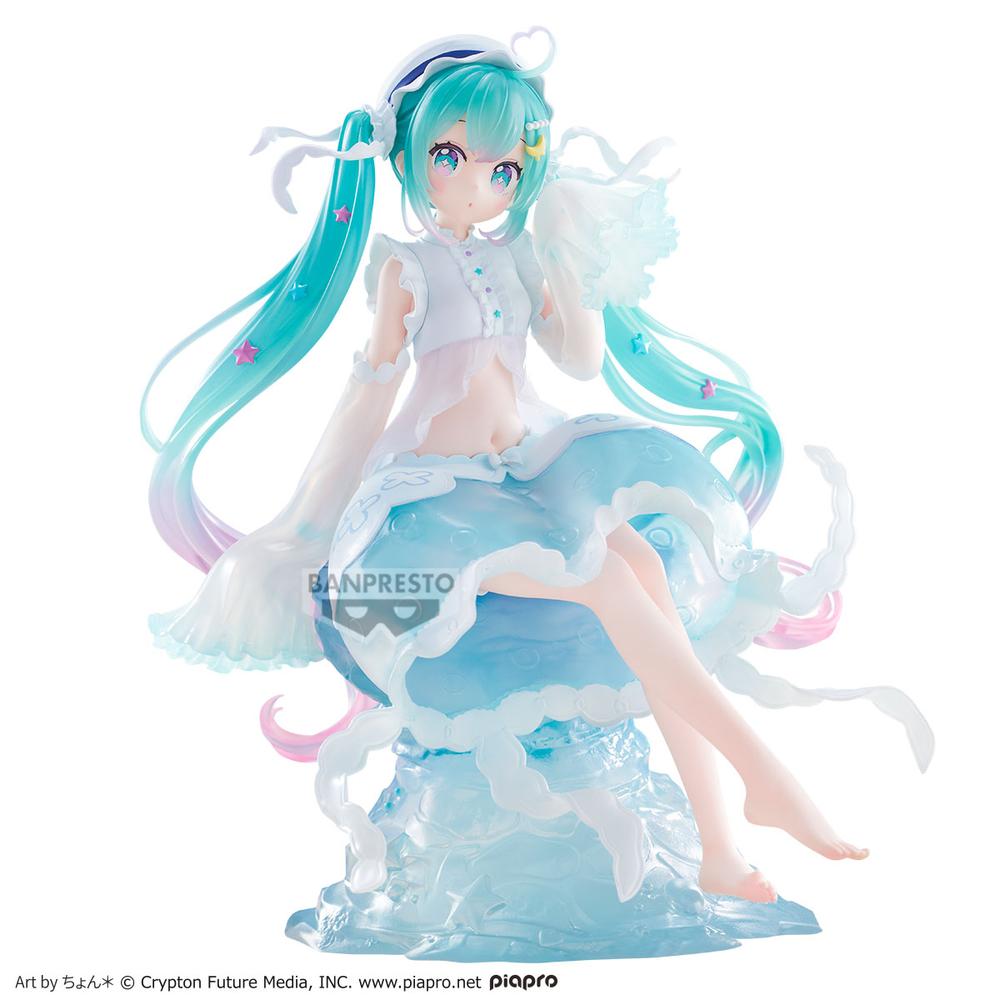Figura Banpresto hatsune miku Banpresto evolve clearluxe jellyfish 20cm