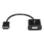 Cable displayport a vga startech 10cm · macho - hembra · negro