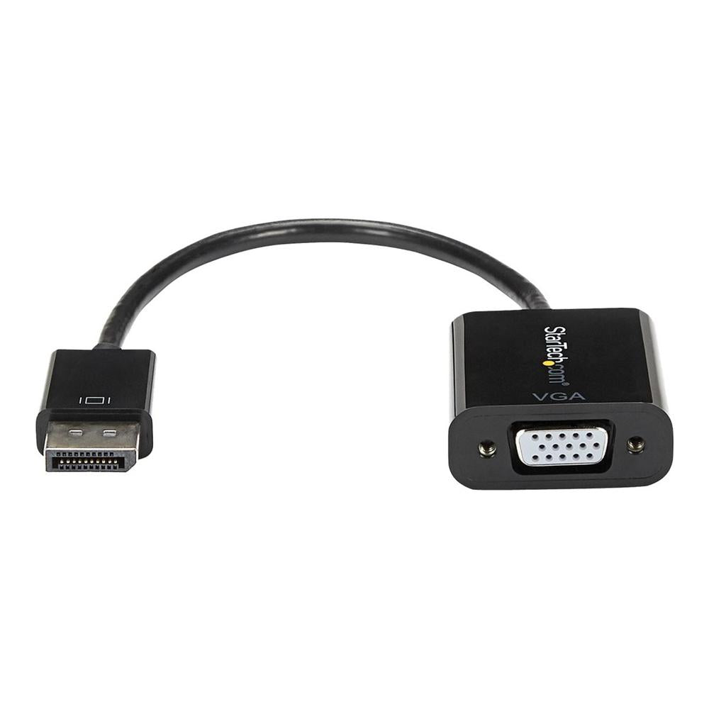 Cable displayport a vga startech 10cm · macho - hembra · negro