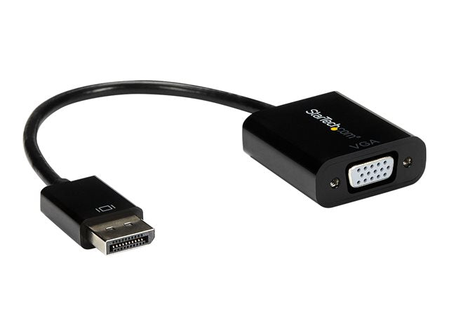 Cable displayport a vga startech 10cm · macho - hembra · negro