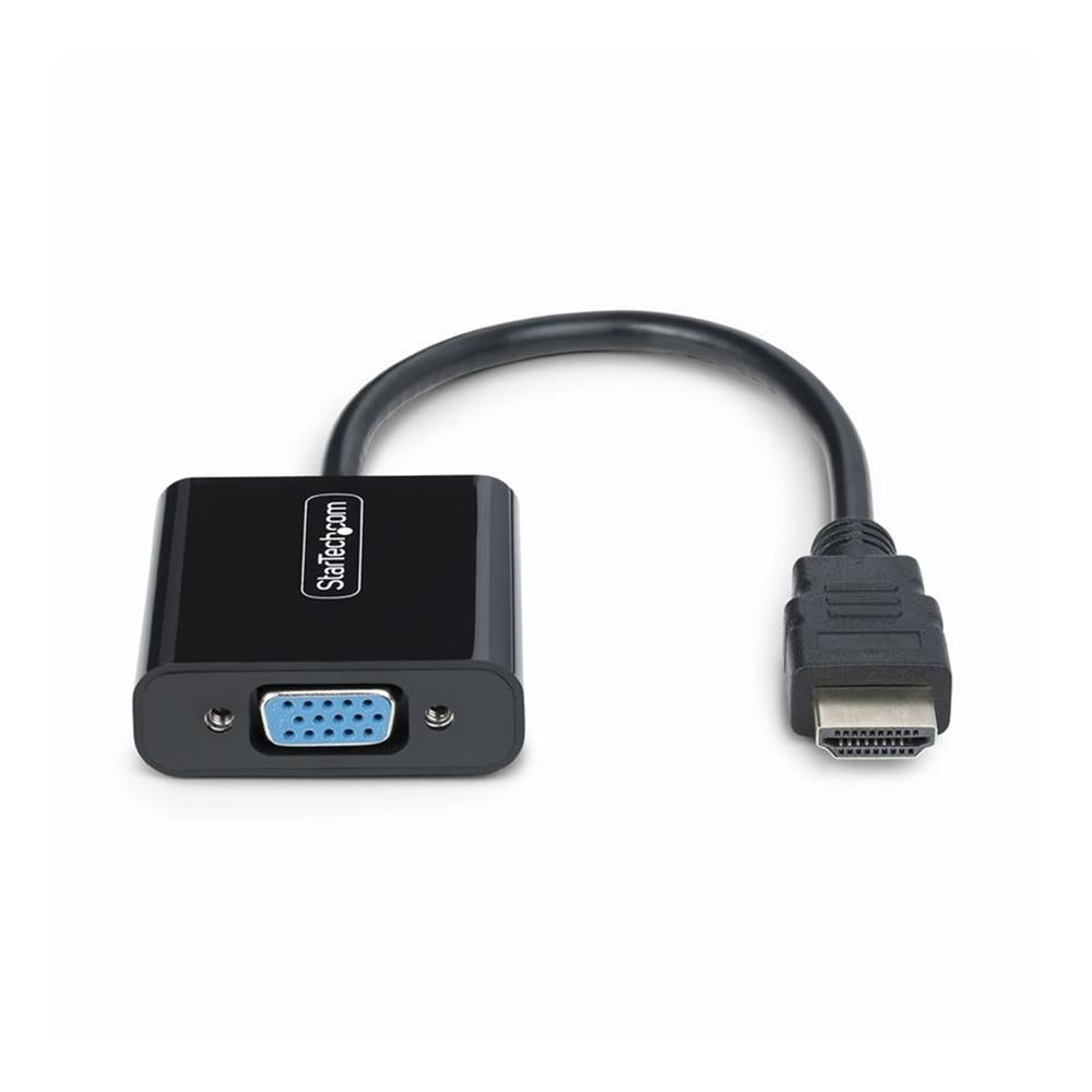 Adaptador HDMI a vga startech 18.95cm · macho - hembra · negro