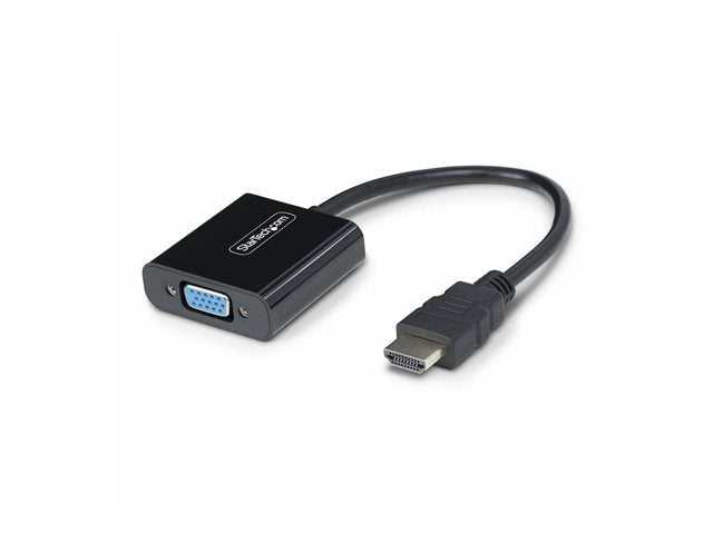 Adaptador HDMI a vga startech 18.95cm · macho - hembra · negro