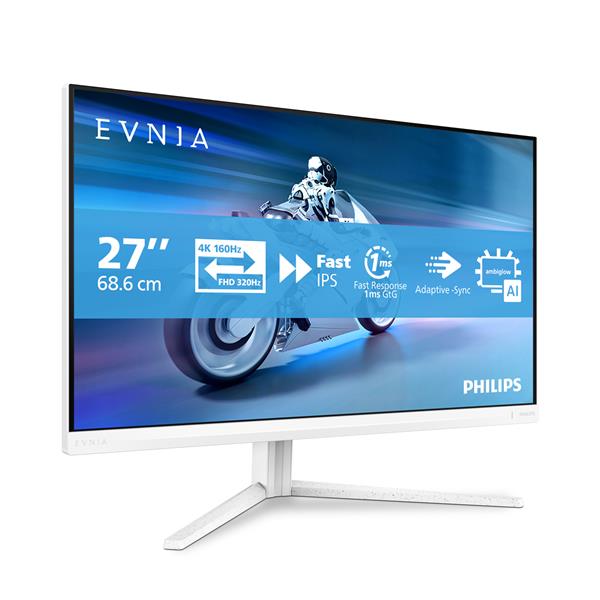 Monitor LED gaming 27 pulgadas Philips 27m2n5901a - 00 fast IPS · 4K UHD · dp · HDMI · 320hz · 1ms · vesa 100x100