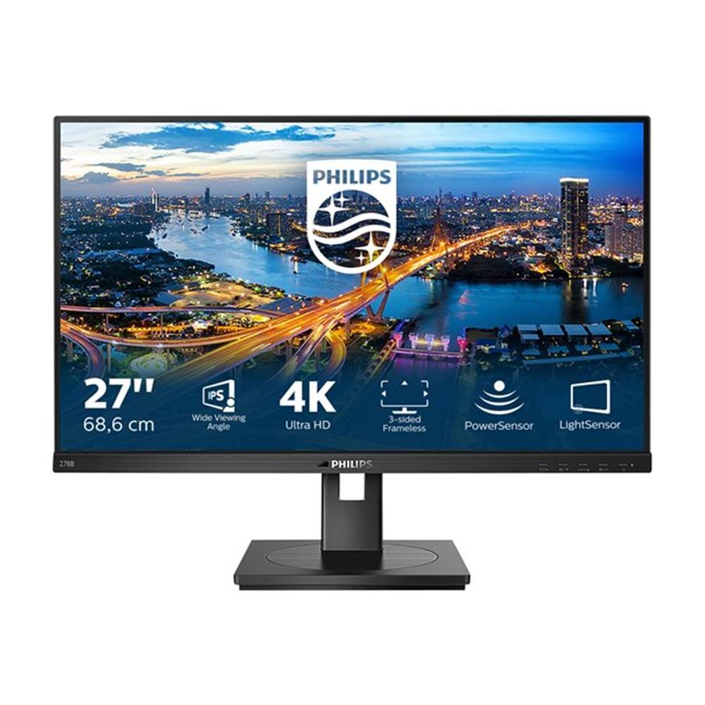 Monitor LED 27 pulgadas Philips b line 278b1 - 00 IPS · 4K UHD · dp · HDMI · 60hz · 4ms · vesa 100x100