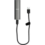 Disco duro externo SSD Philips ultra slim 500GB M.2 USB tipo c gris