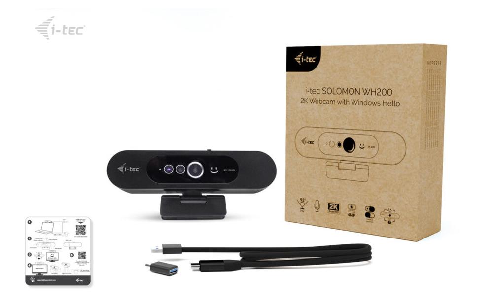 Webcam i - tec solomon wh200 2k 4mpx