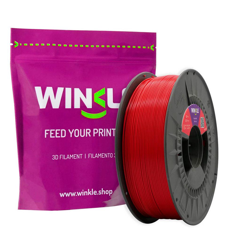 Filamento rojo diablo Winkle pla - hd - 1.75mm - impresora 3d - 1 kg