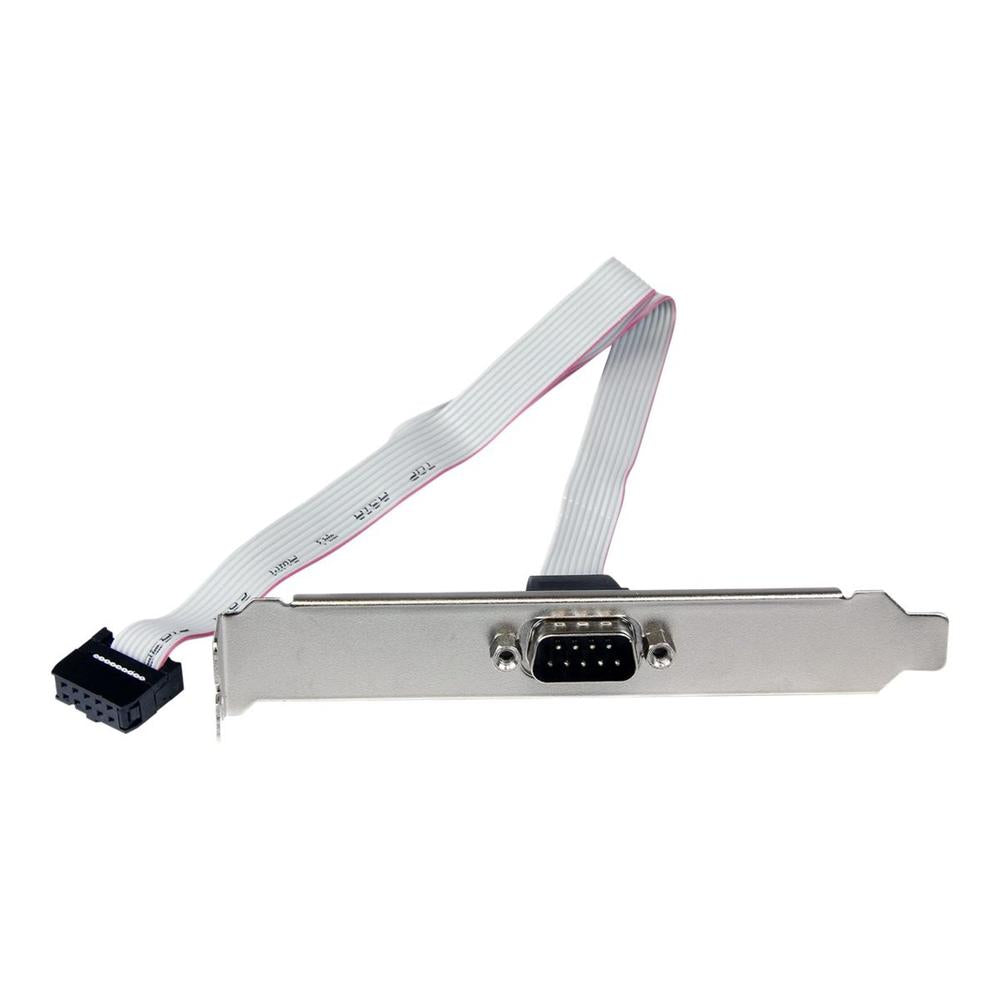 Bracket db9 a idc10 startech 0.41m · macho - hembra · gris