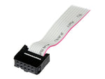 Bracket db9 a idc10 startech 0.41m · macho - hembra · gris