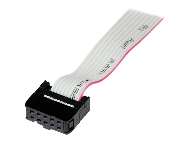 Bracket db9 a idc10 startech 0.41m · macho - hembra · gris