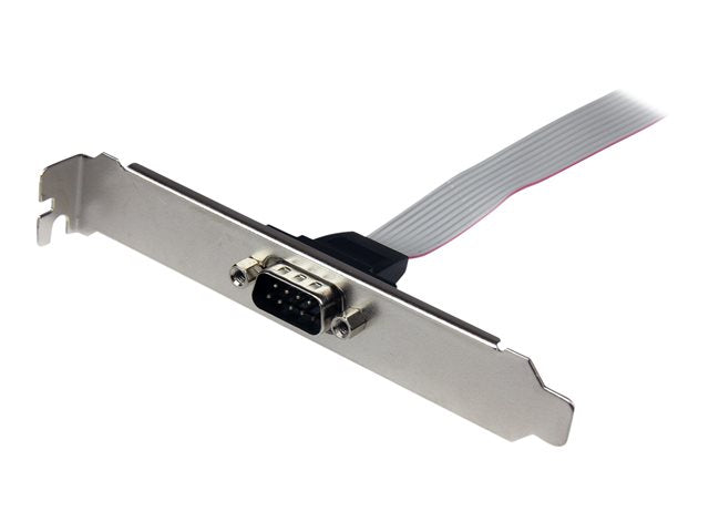 Bracket db9 a idc10 startech 0.41m · macho - hembra · gris