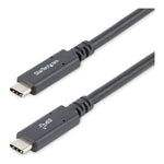 Cable USB tipo c startech 1.8m · macho - macho · negro