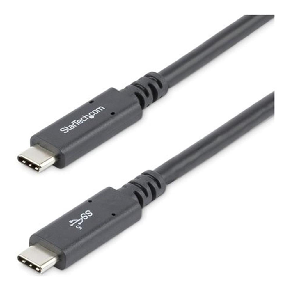Cable USB tipo c startech 1.8m · macho - macho · negro