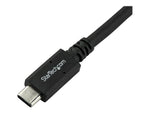 Cable USB tipo c startech 1.8m · macho - macho · negro