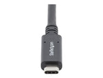 Cable USB tipo c startech 1.8m · macho - macho · negro