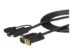 Cable HDMI - micro USB tipo b a vga startech 2m · macho - hembra - macho · negro