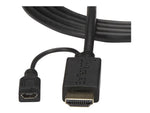 Cable HDMI - micro USB tipo b a vga startech 2m · macho - hembra - macho · negro