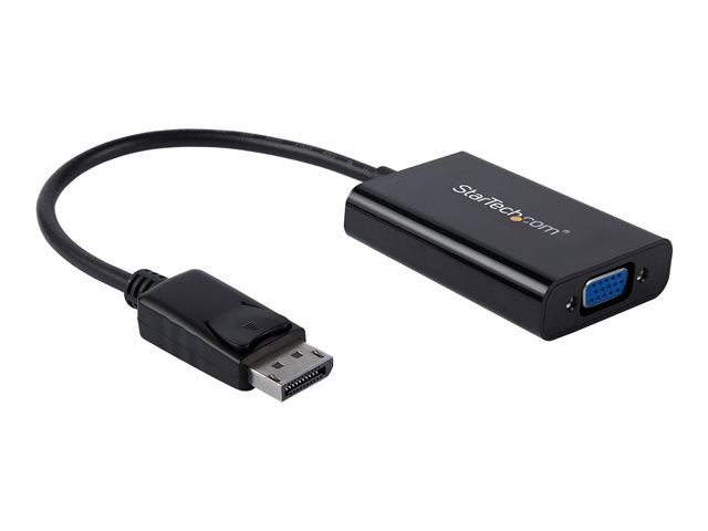 Adaptador displayport a vga startech 0.184m · macho - hembra · negro + cable micro USB tipo b a USB tipo a