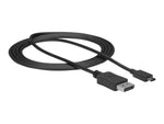 Cable USB tipo c a displayport 4K startech 1.8m · macho - macho · negro