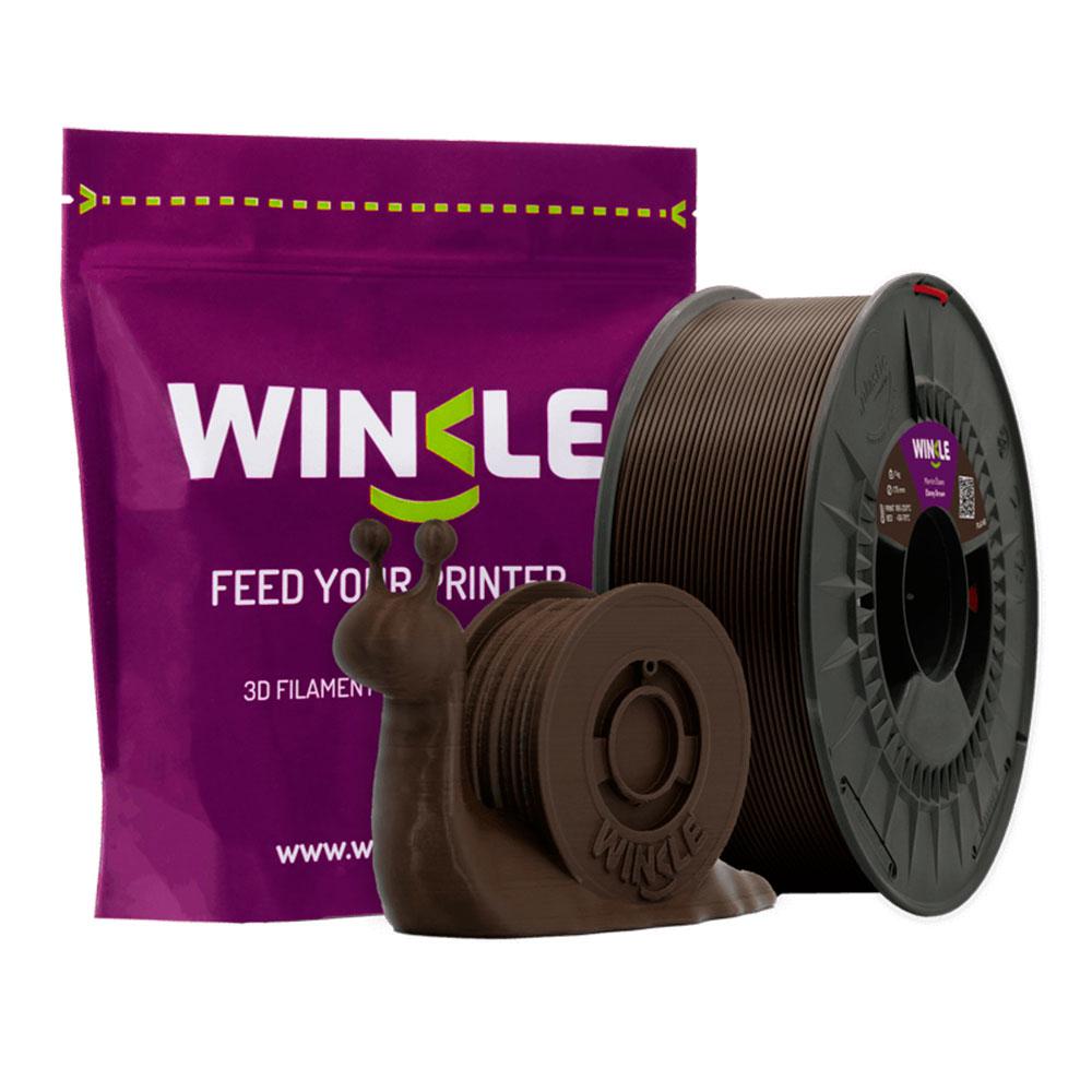 Filamento marron ebano Winkle pla - hd - 1.75mm - impresora 3d - 1 kg