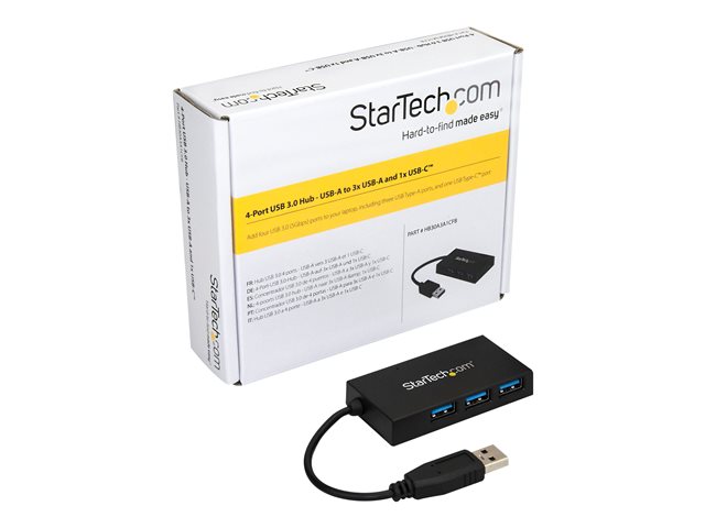 Hub startech USB tipo a 4 en 1