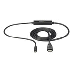 Cable USB tipo c a HDMI startech 1m · macho - macho · negro