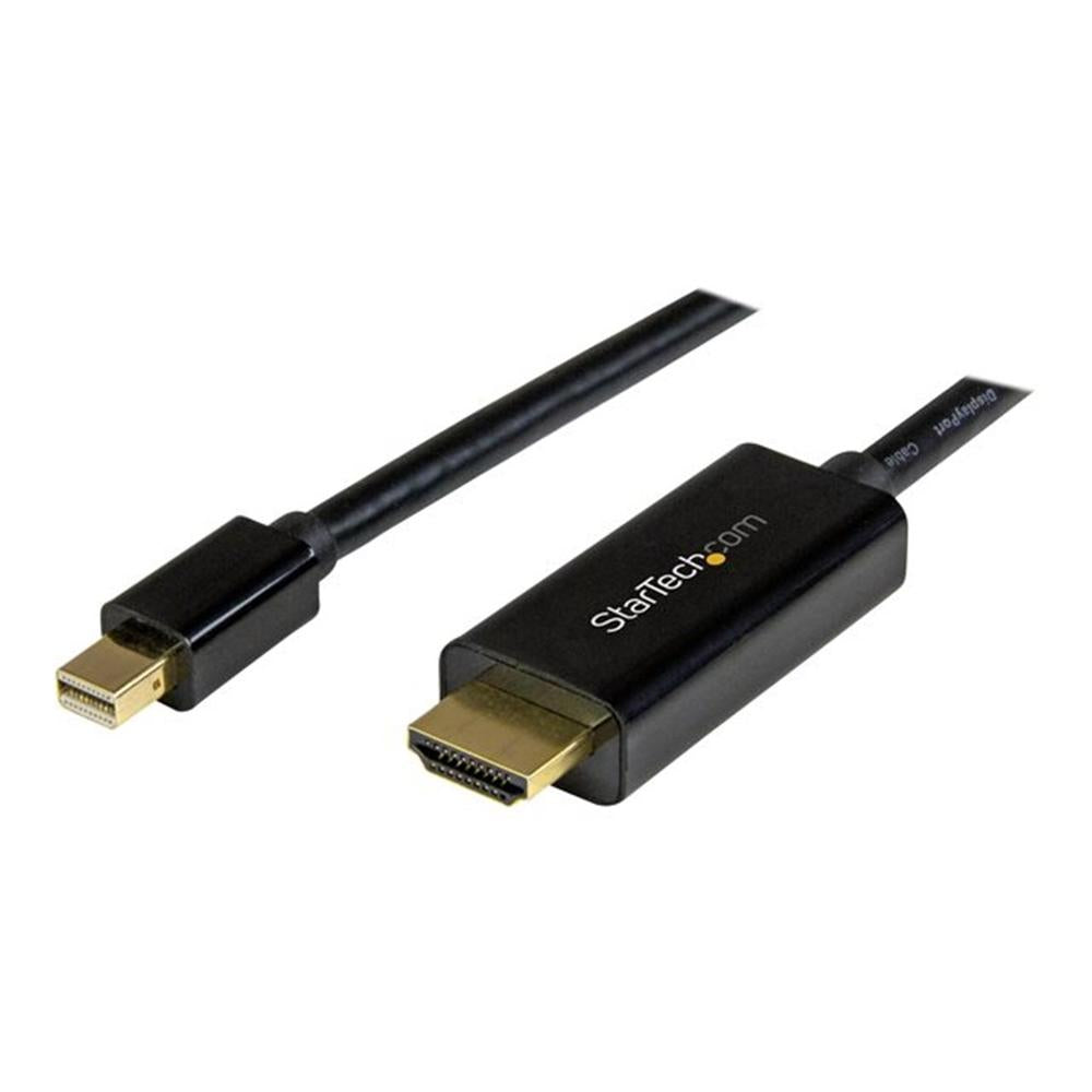 Cable mini dp a HDMI startech 1m · macho - macho · negro