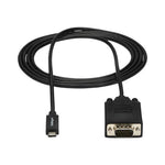 Cable USB tipo c a vga startech 2m · macho - macho · negro