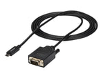 Cable USB tipo c a vga startech 2m · macho - macho · negro