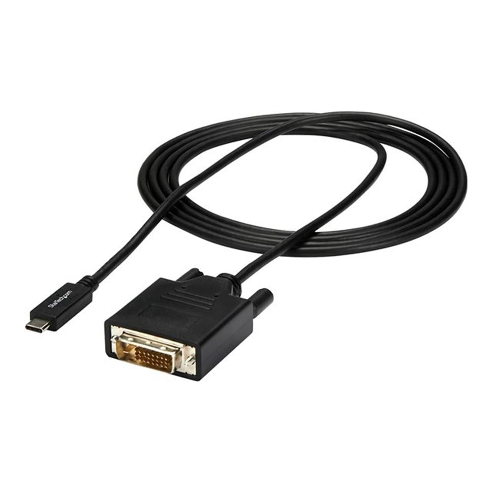 Cable USB tipo c a dvi - d startech 2m · macho - macho · negro