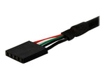 Cable USB 4 clavijas a USB 5 pines statech 0.3m · hembra - hembra · negro