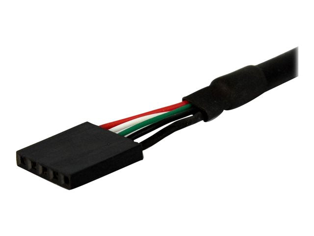 Cable USB 4 clavijas a USB 5 pines statech 0.3m · hembra - hembra · negro