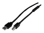 Cable USB tipo b a USB tipo a startech 20m · macho - macho · negro