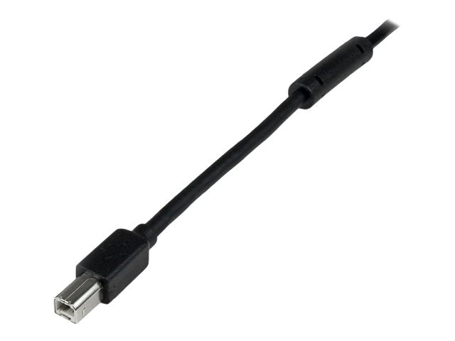 Cable USB tipo b a USB tipo a startech 20m · macho - macho · negro