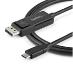 Cable USB tipo c a displayport 2m · macho - macho · negro