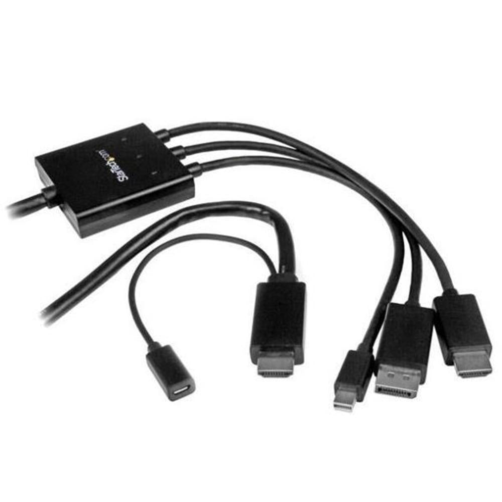 Cable conversor HDMI - displayport - mini dp startech 2m