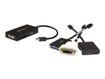 Adaptador mini dp a vga - dvi - d - HDMI startech 0.27m · macho - hembra · negro