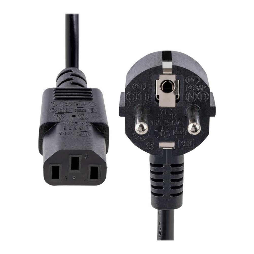 Cable schuko a c13 startech 1m · negro