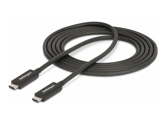 Cable USB tipo c startech 2m · macho - macho · negro
