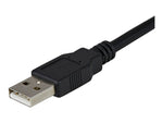 Cable 2x db9 a USB tipo a startech 1.8m · macho - macho · negro